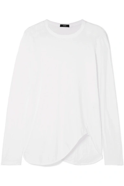 Shop Bassike Heritage Organic Cotton-jersey Top In White