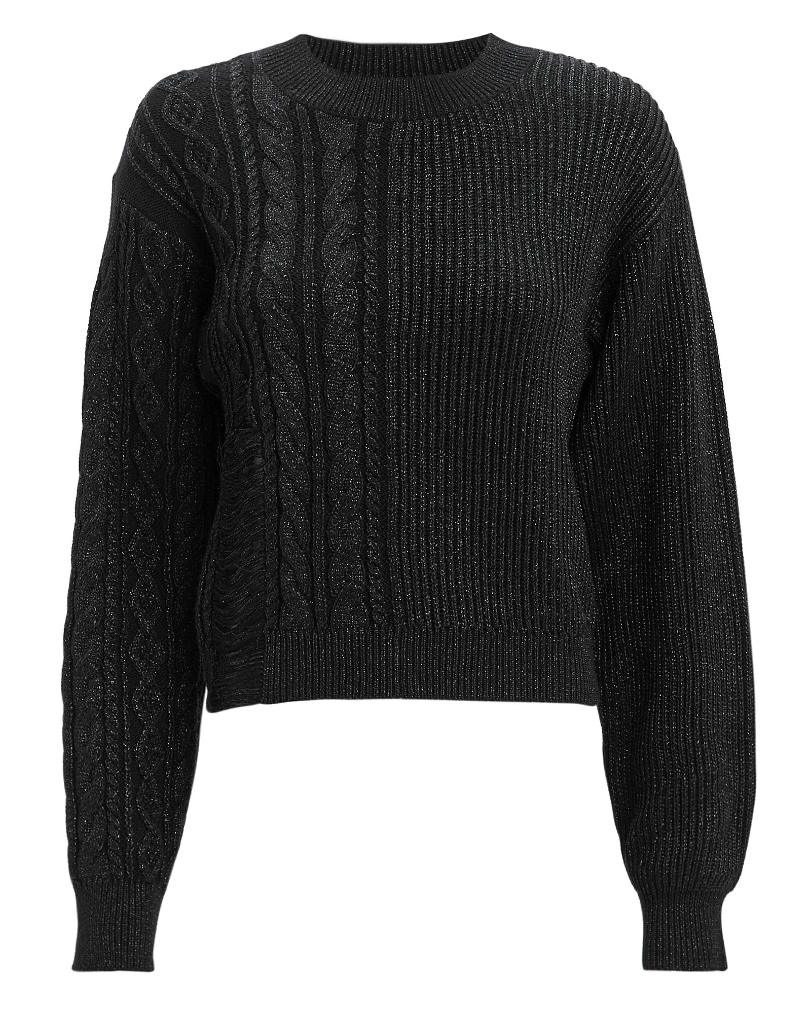 Rta Mia Distressed Sweater In Black | ModeSens