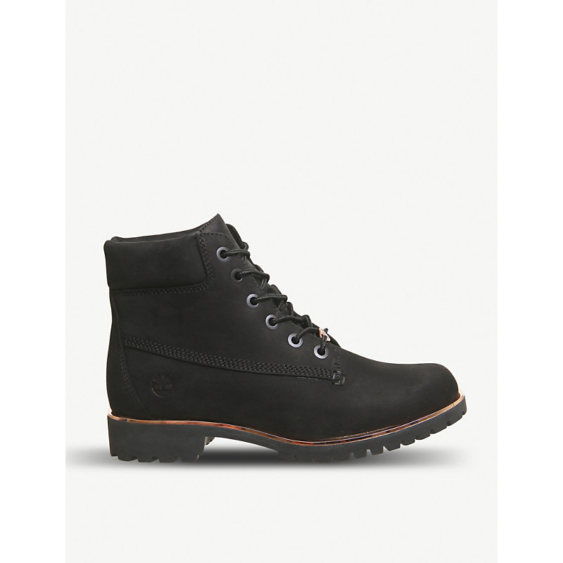 Nubuck Boots In Black Rose Gold Rand 