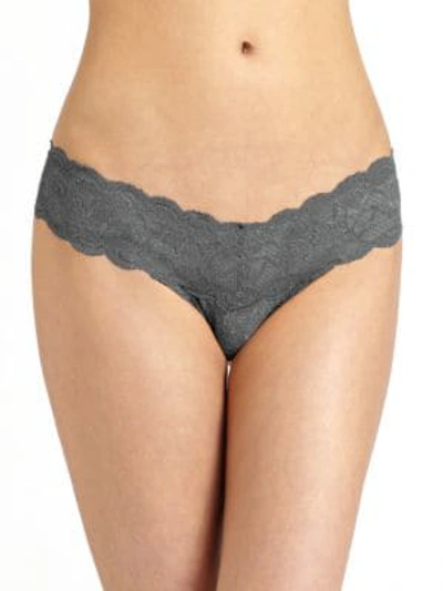 Shop Cosabella Women's Never Say Never Cutie Low-rise Thong In Anthracite