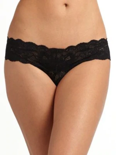 Shop Cosabella Never Say Never Cutie Low-rise Thong In Black