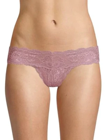 Shop Cosabella Never Say Never Cutie Low-rise Thong In Blush