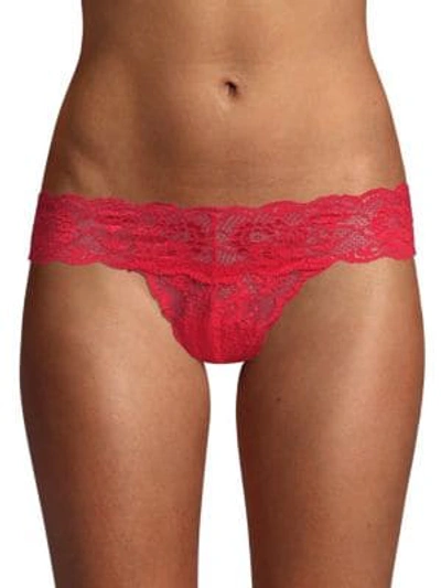 Shop Cosabella Never Say Never Cutie Low-rise Thong In Mystic Red