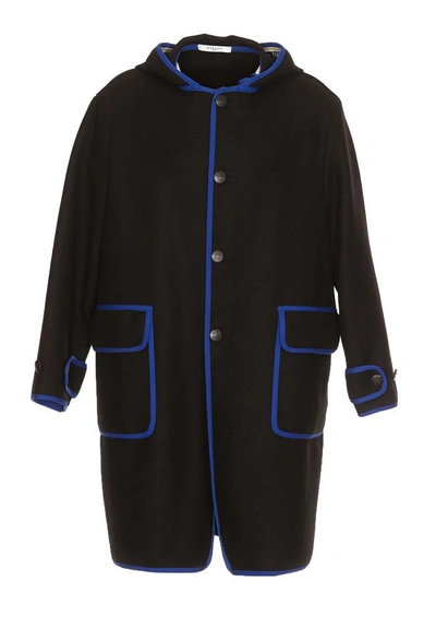 Shop Givenchy Hooded Parka Coat In Black