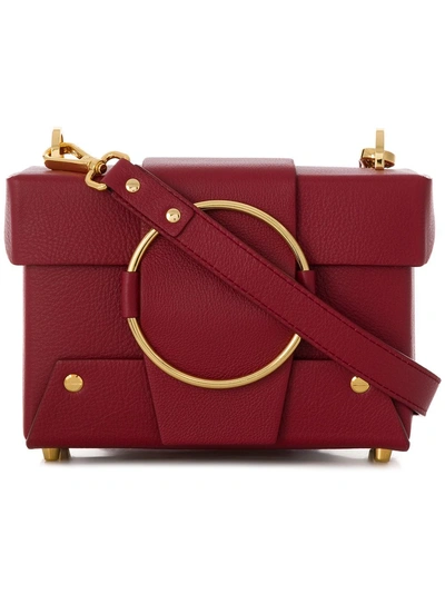 Shop Yuzefi Chunky Chain Shoulder Bag - Red