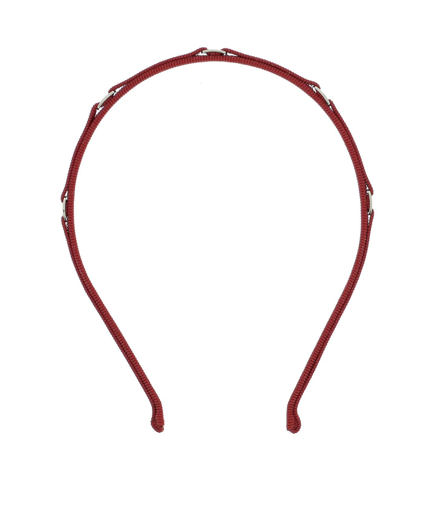 Salvatore Ferragamo Logo Detail Headband In Red Modesens