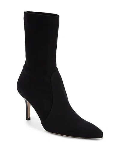 Shop Stuart Weitzman Axiom Sock Booties In Black