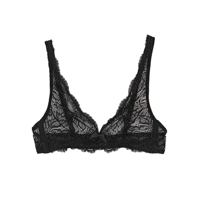 Shop Simone Perele Eden Black Lace Soft-cup Bra