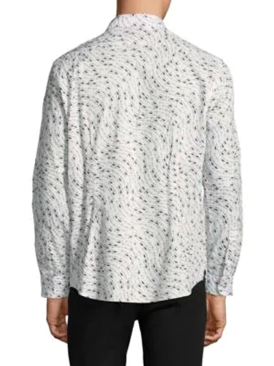 Shop Vilebrequin Seabreeze Cotton Button-down Shirt In Cloud