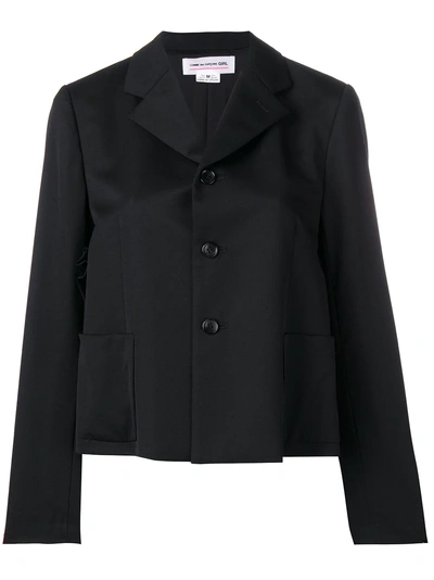 Shop Comme Des Garcons Girl Comme Des Garçons Girl Short Tailored Blazer - Black