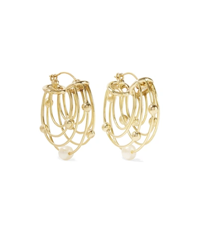 Shop Ellery Gold Classical Scaffolding Earring