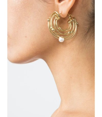 Shop Ellery Gold Classical Scaffolding Earring