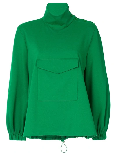 Shop Tibi Weston Top - Green