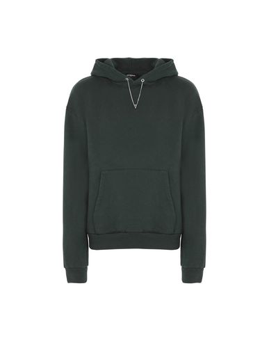 dark green hooded sweatshirt