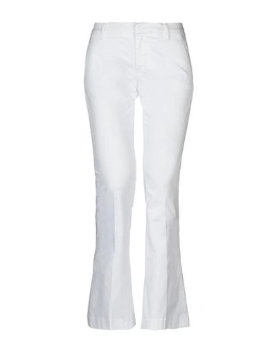 Shop Dondup Casual Pants In White