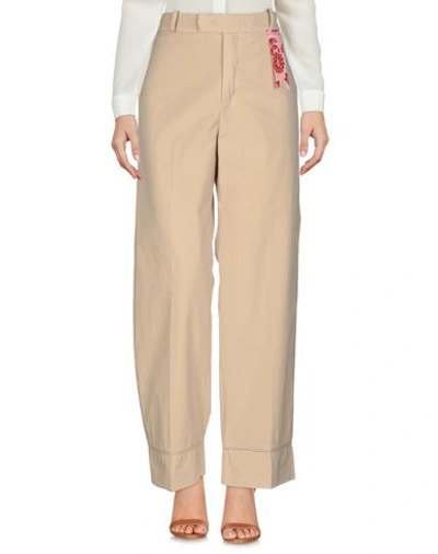 Shop The Gigi Woman Pants Beige Size 8 Cotton