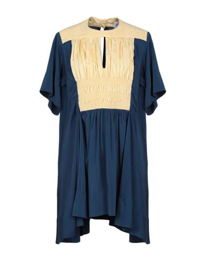 Shop Carven Short Dress In Dark Blue