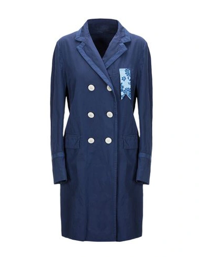 Shop The Gigi Full-length Jacket In Dark Blue