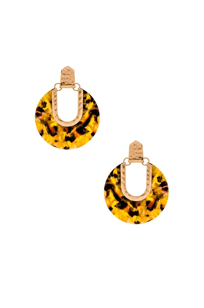 Shop 8 Other Reasons Maria Hoops In Yellow