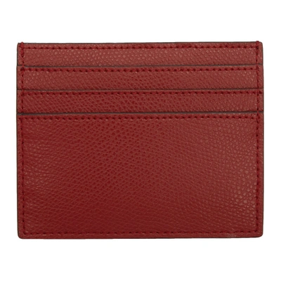 Shop Fendi Red F Is  Card Holder In F0mvv Red
