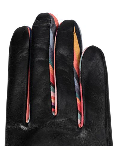 Shop Paul Smith Woman Gloves Black Size L Lambskin
