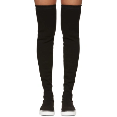 Shop Givenchy Black George V Over-the-knee Boots In 001 Black