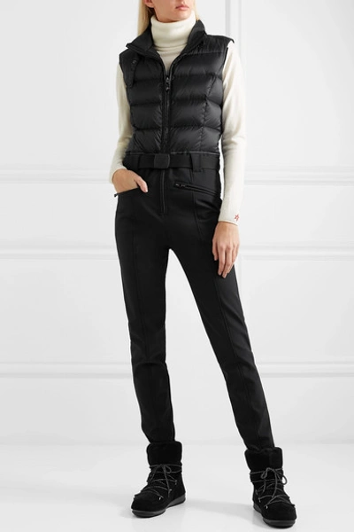 Shop Perfect Moment Super Star Quilted Jumpsuit In Black
