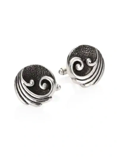 Shop King Baby Studio Sterling Silver Wave Cuff Links
