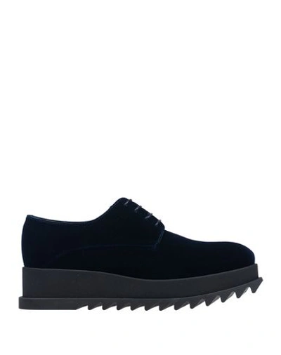 Shop Jil Sander Lace-up Shoes In Dark Blue