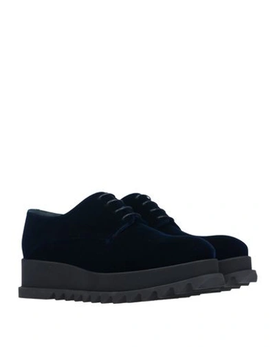 Shop Jil Sander Lace-up Shoes In Dark Blue