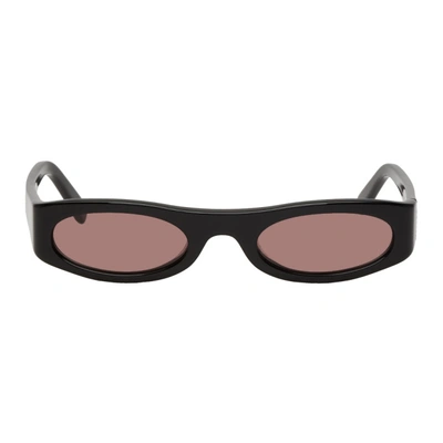 Shop Nor Black And Red Transmission Sunglasses In Blackamber