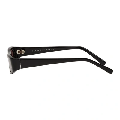 Shop Nor Black And Red Transmission Sunglasses In Blackamber