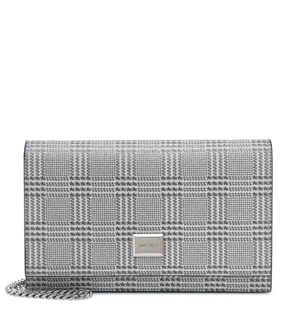 Shop Jimmy Choo Lizzie Mini Shoulder Bag In Silver