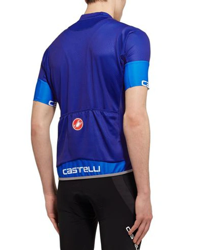 Shop Castelli T-shirts In Blue