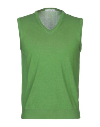 Shop Kangra Cashmere Sleeveless Sweater In Light Green