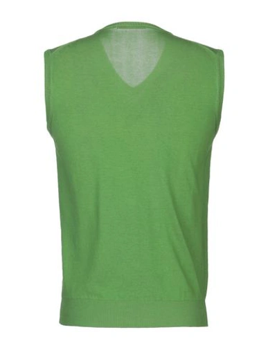 Shop Kangra Cashmere Sleeveless Sweater In Light Green
