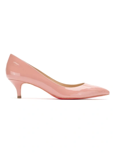 Shop Zeferino Leather Pumps In Pink