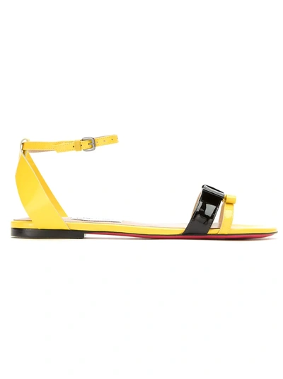 Shop Zeferino Flat Sandals - Yellow