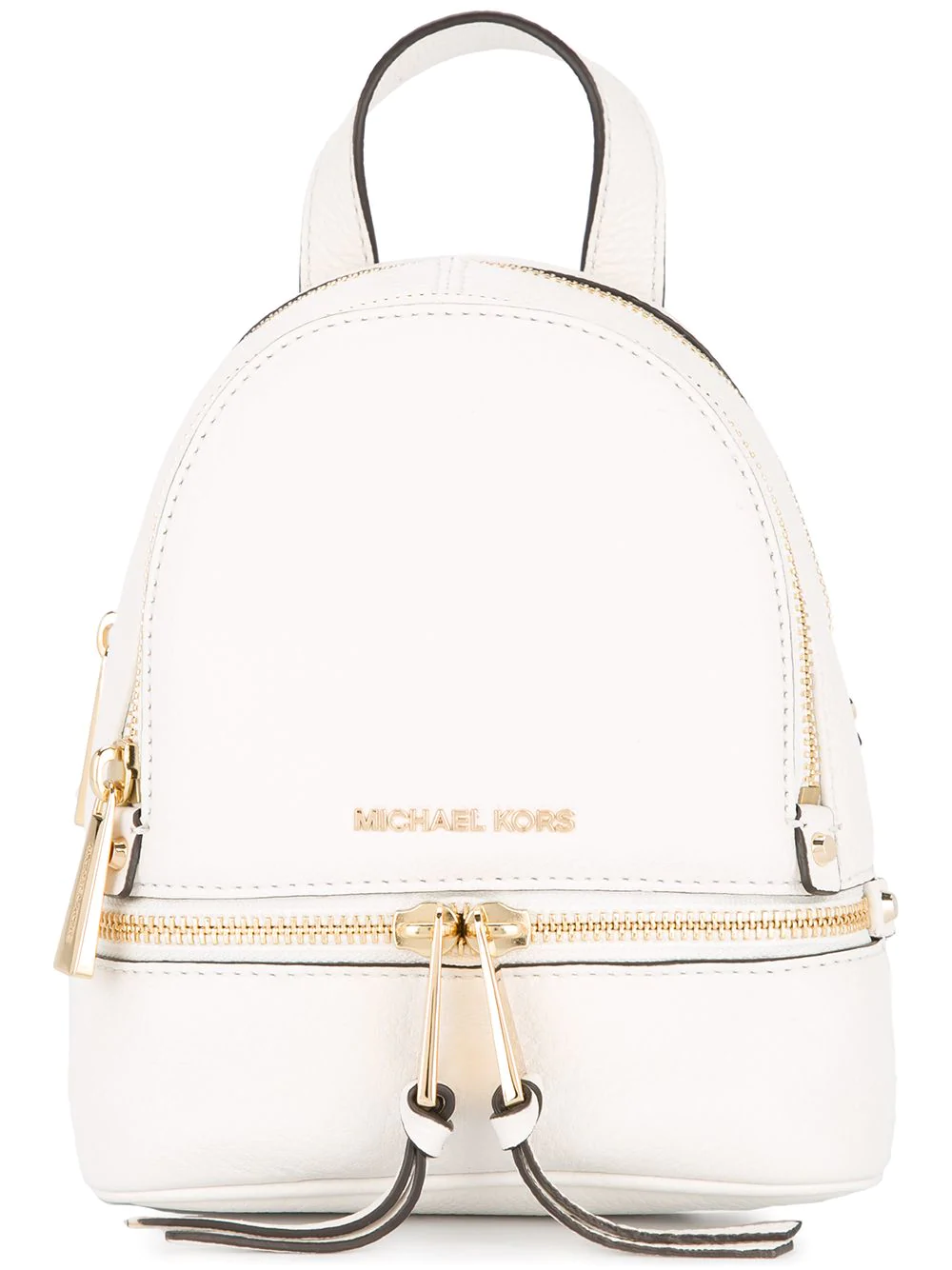 michael kors white mini backpack