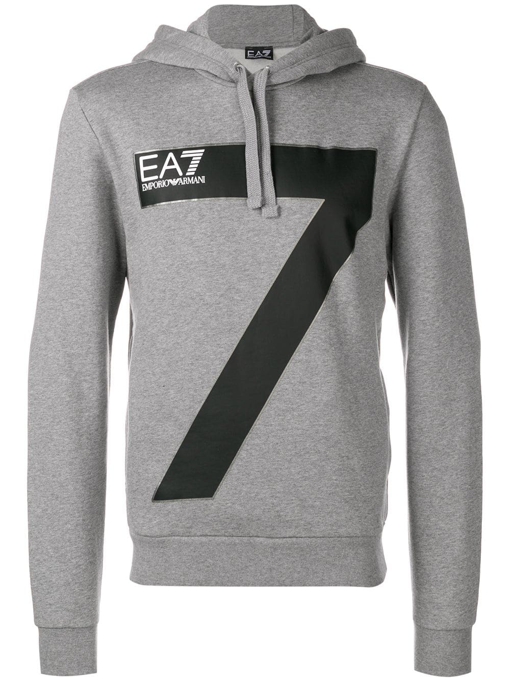 grey armani hoodie