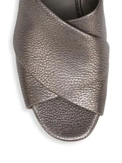 Shop Vince Karsen Leather Sandals In Bronze