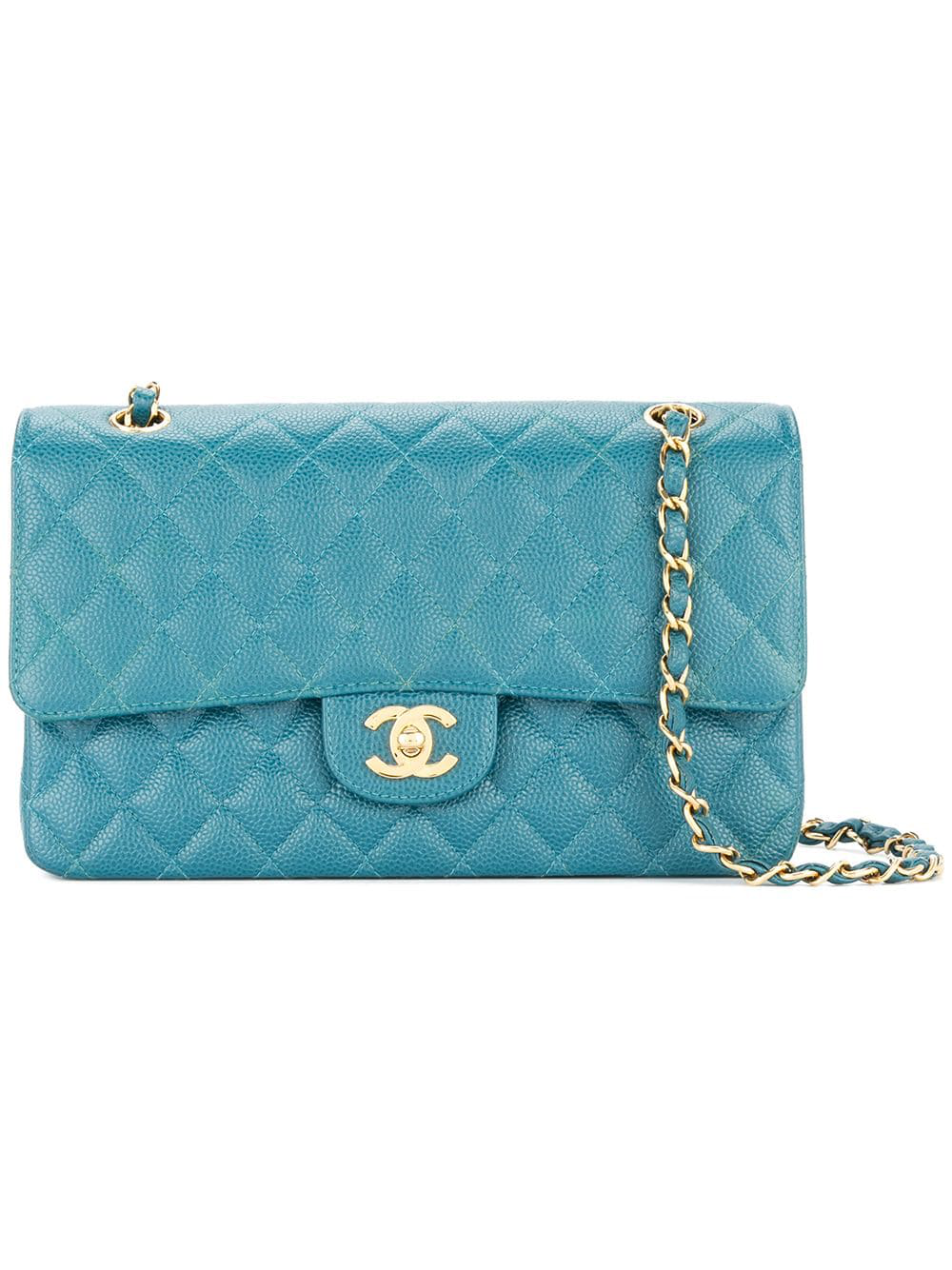 blue chanel bag