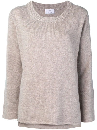 Shop Allude Plain Knit Sweater In Green