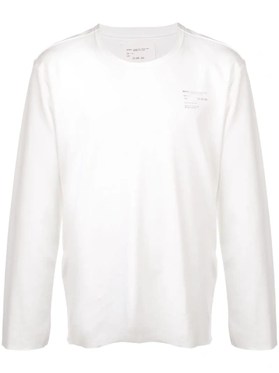 Shop Camiel Fortgens Long Sleeved Top - White