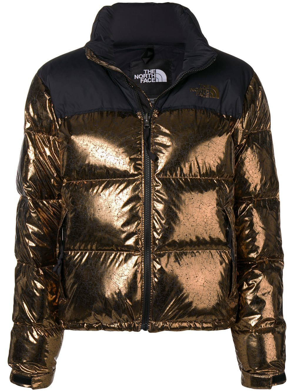 north face gold coat