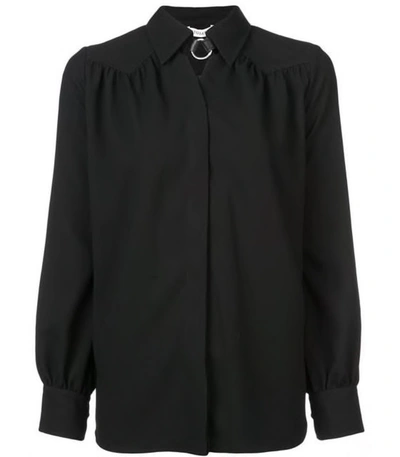 Shop Altuzarra Black Tamar Chocker Neck Shirt