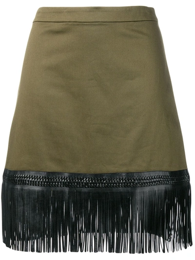Shop Alexis Fringed A In Green