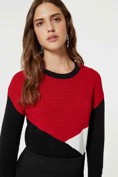 Shop Rebecca Minkoff Scarlett Sweater In Black Multi