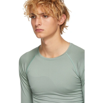 Shop Kiko Kostadinov Green Asics Edition Seamless Kiko T-shirt In Slate