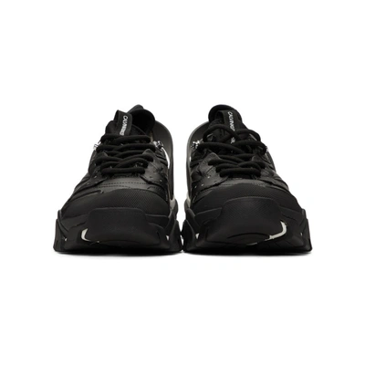 Shop Calvin Klein 205w39nyc Black Carlos 10 Sneakers In Black/whte
